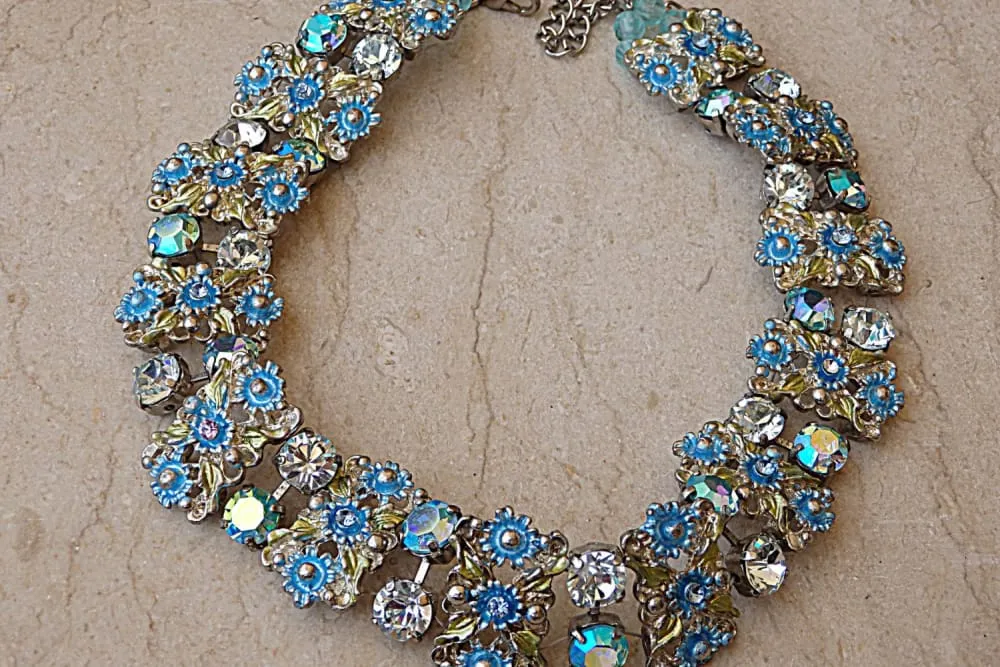 Wedding blue necklace