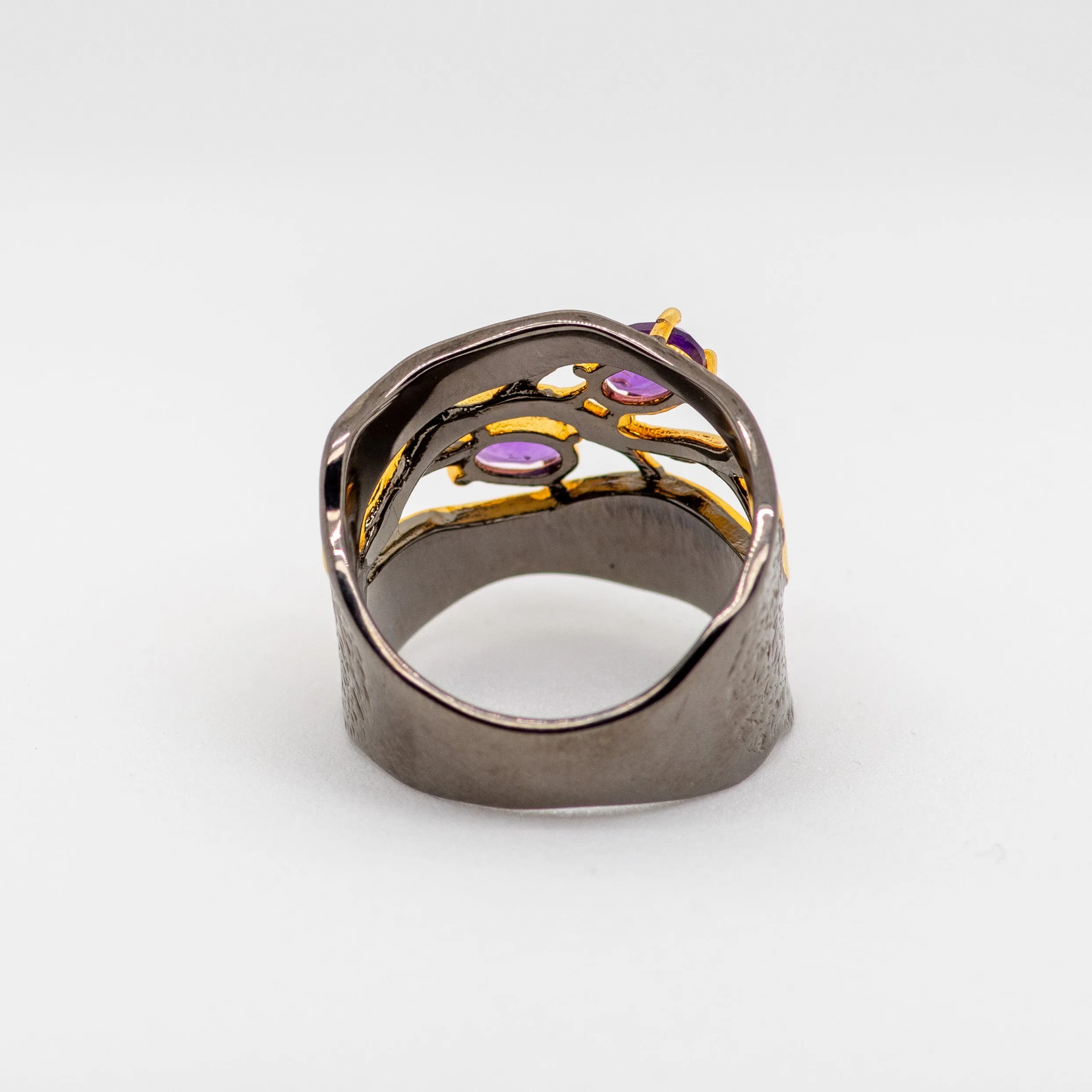 Wisteria Amethyst Ring in Sterling Silver