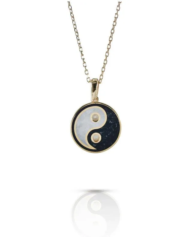 Yin Yang Gemstone Necklace