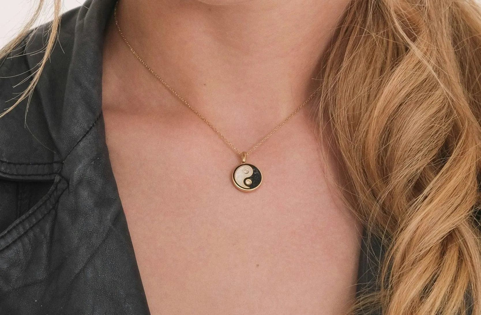 Yin Yang Gemstone Necklace